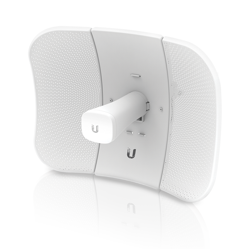Photograph of a Ubiquiti LiteBeam AC, second generation outdoor router.